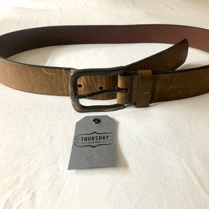 Thursday Boot Co. Heritage Leather Belt (Brown)